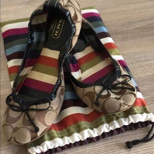 Coach Jilly Ballet Flats in Signature C’s